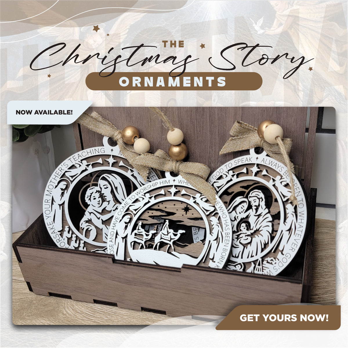 The Gospel Story Christmas Ornaments